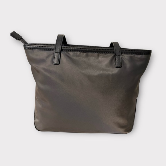 MICHAEL KORS GRAY KEMPTON TOTE, BLACK LEATHER TRIM - Picture 4 of 10